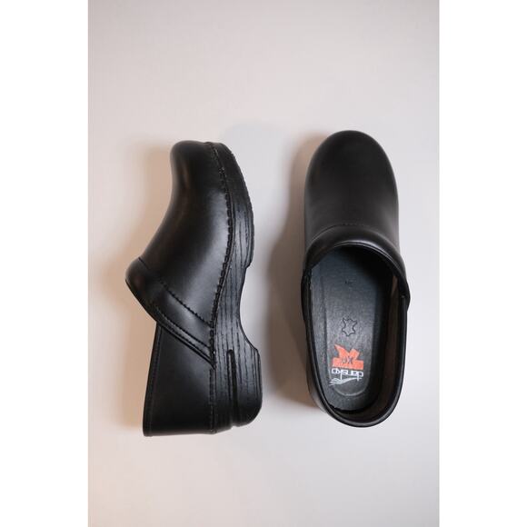 Dansko XP Shoes Womens 39 Black Professional Clogs Leather Work Comfort Low - Picture 6 of 14